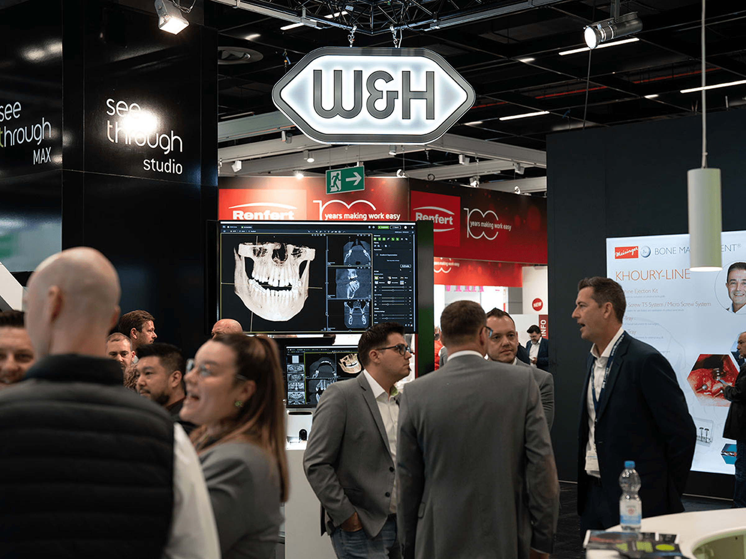 W&H exhibition stand featuring EAI Segment